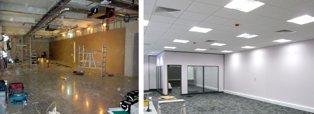 office and commercial plastering